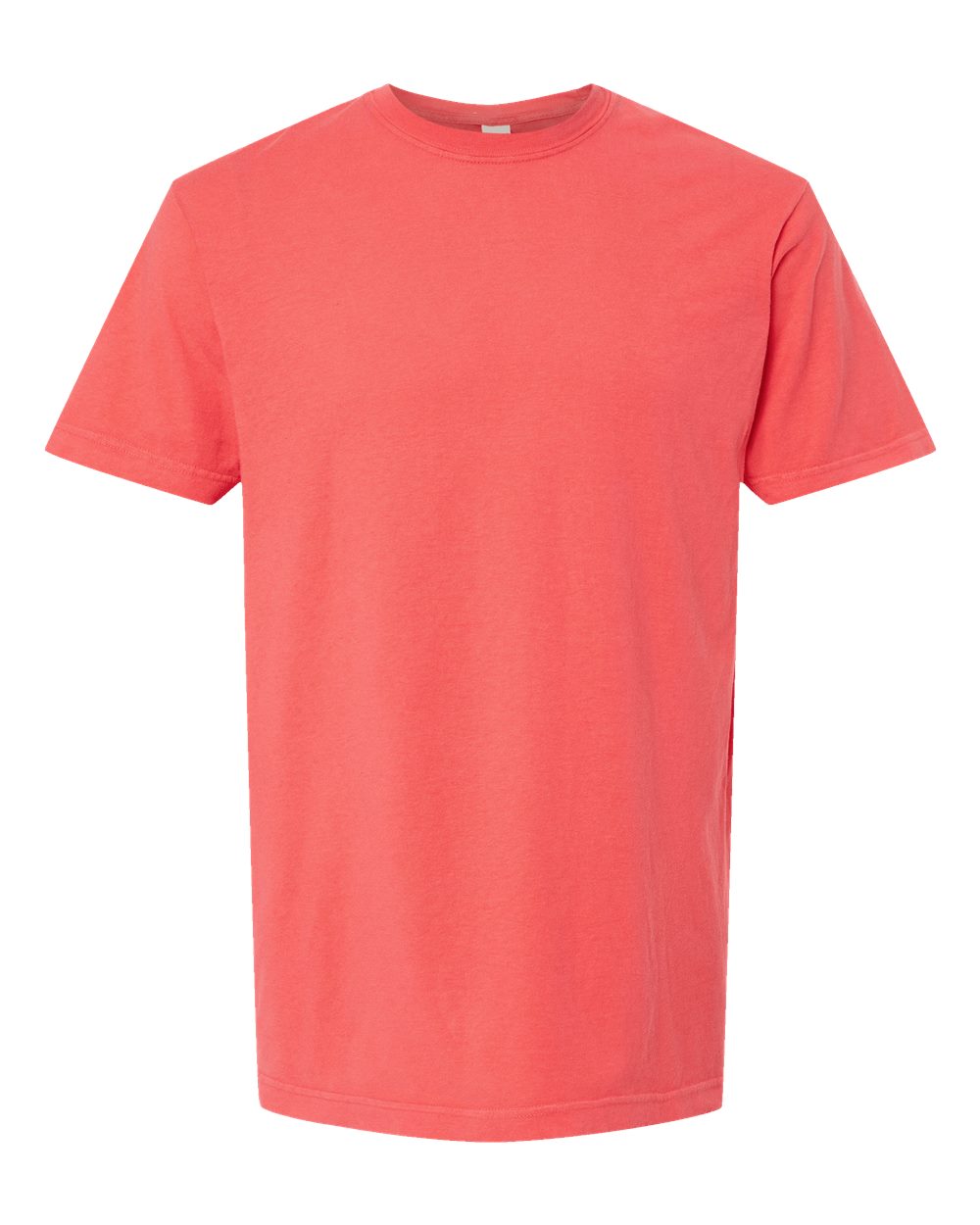 Unisex Vintage Garment-Dyed T-Shirt - Front - B03042993 - Bright Salmon