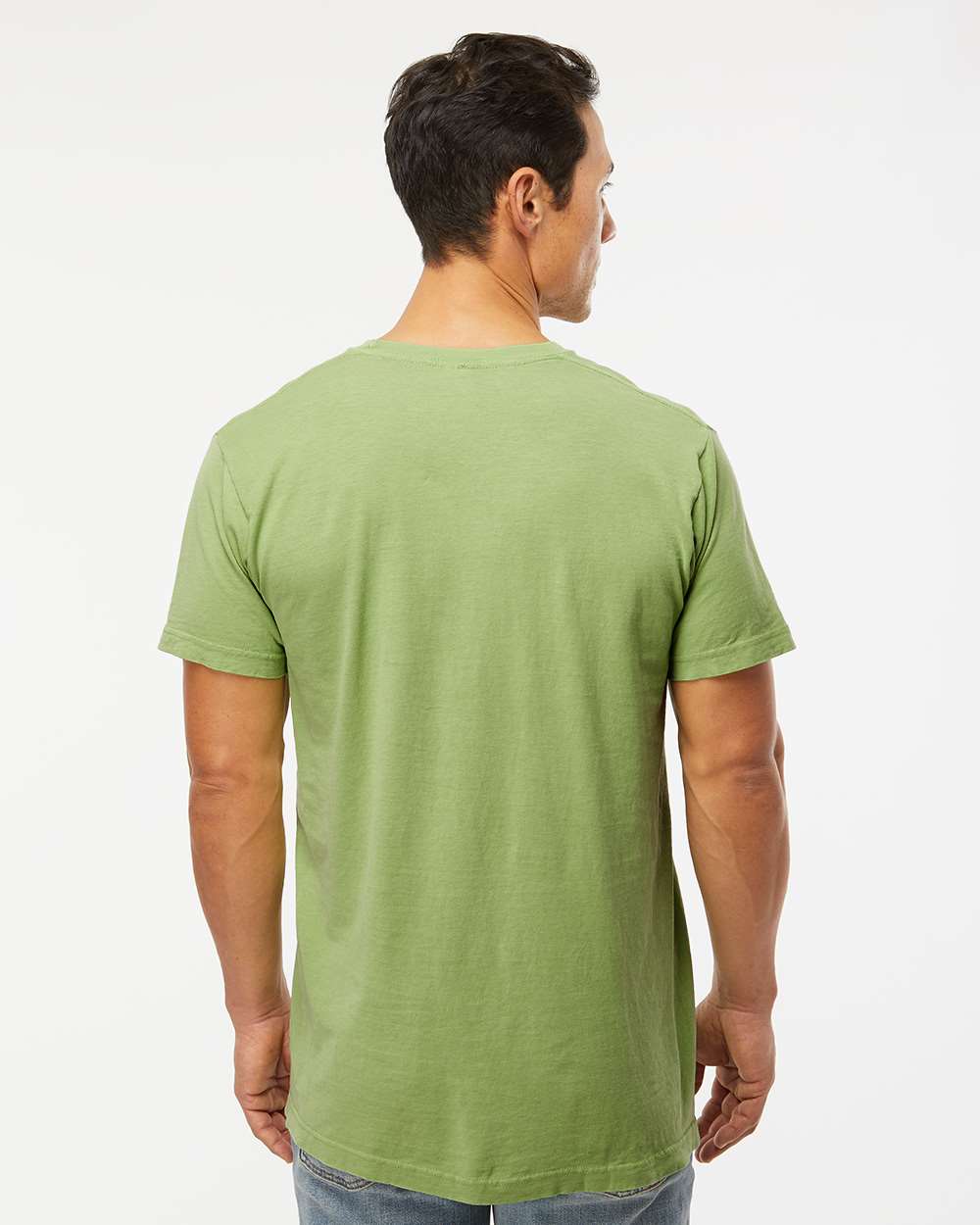 Unisex Vintage Garment-Dyed T-Shirt - OnModelBack - B03042193 - Aloe