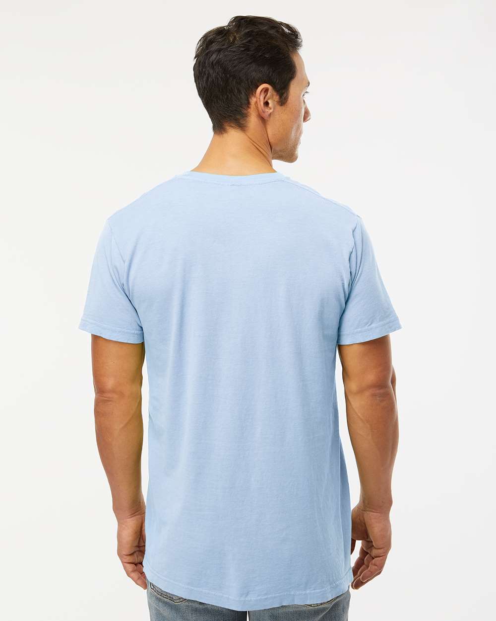Unisex Vintage Garment-Dyed T-Shirt - OnModelBack - B03042253 - Chambray