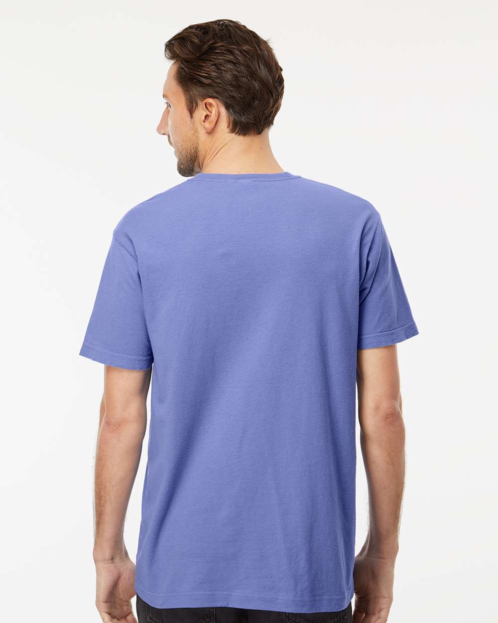 Unisex Vintage Garment-Dyed T-Shirt - OnModelBack - B03042453 - Periwinkle