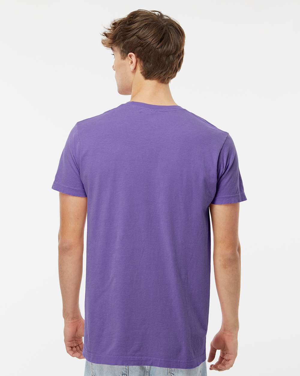 Unisex Vintage Garment-Dyed T-Shirt - OnModelBack - B03042573 - Violet