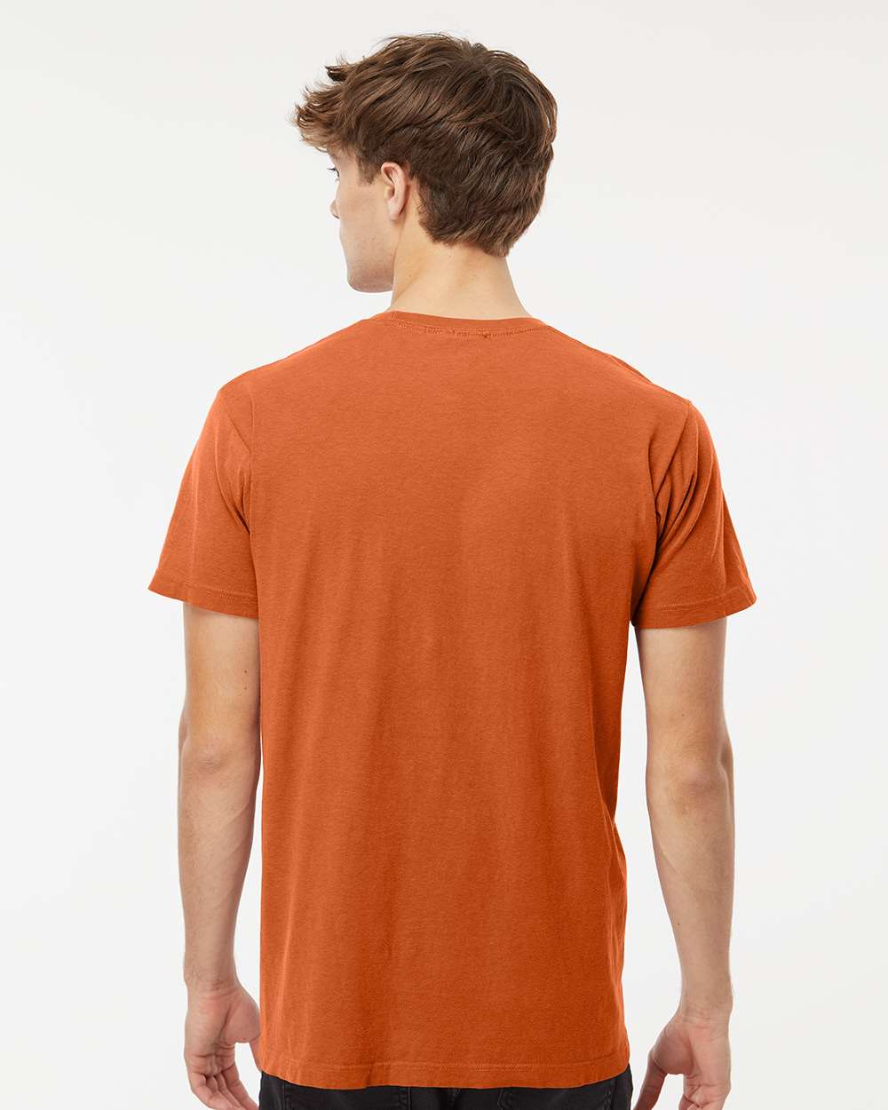 Unisex Vintage Garment-Dyed T-Shirt - OnModelBack - B03042663 - Burnt Orange