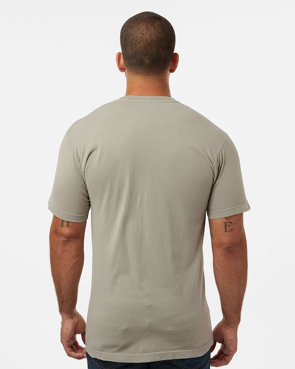 Unisex Vintage Garment-Dyed T-Shirt - OnModelBack - B03042733 - Sandstone
