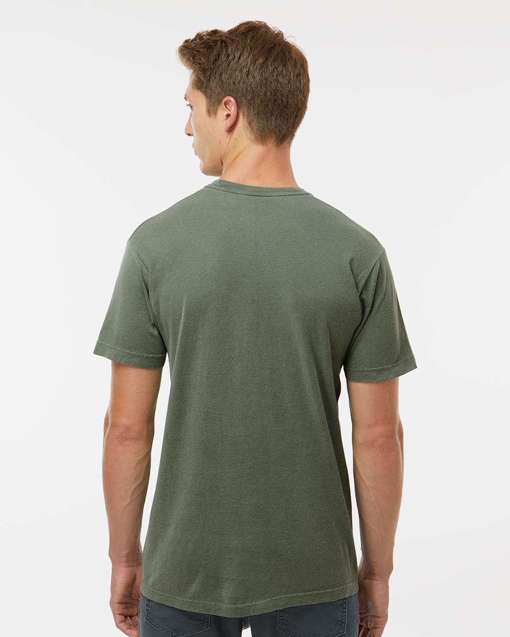 Unisex Vintage Garment-Dyed T-Shirt - OnModelBack - B03042843 - Monterey Sage