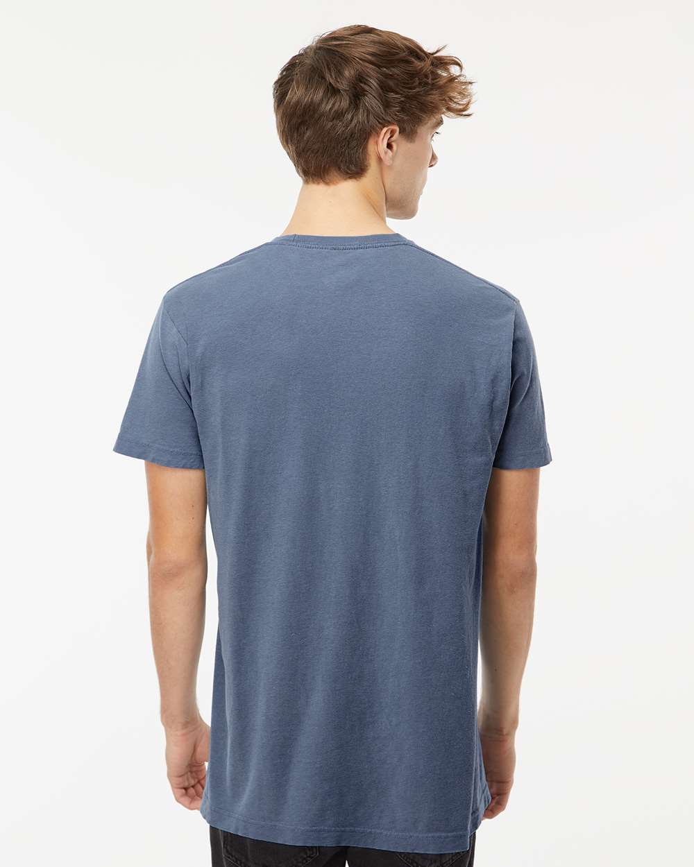 Unisex Vintage Garment-Dyed T-Shirt - OnModelBack - B03042983 - Blue Jean
