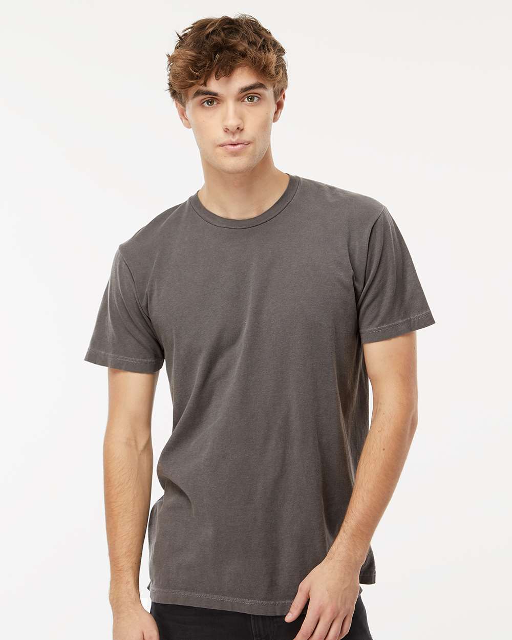 Unisex Vintage Garment-Dyed T-Shirt - OnModelFront - B03042093 - Pepper
