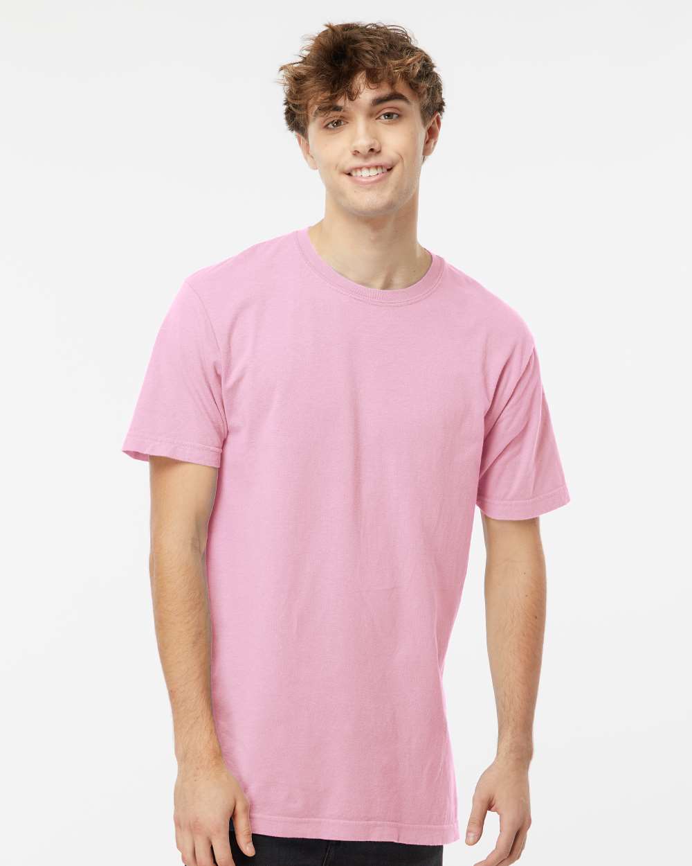 Unisex Vintage Garment-Dyed T-Shirt - OnModelFront - B03042303 - Blossom