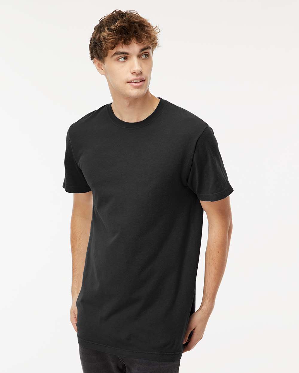 Unisex Vintage Garment-Dyed T-Shirt - OnModelFront - B03042503 - Black