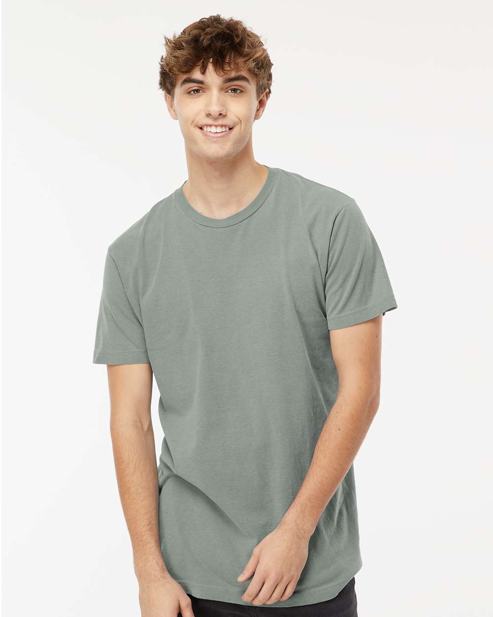 Unisex Vintage Garment-Dyed T-Shirt - OnModelFront - B03042563 - Bay