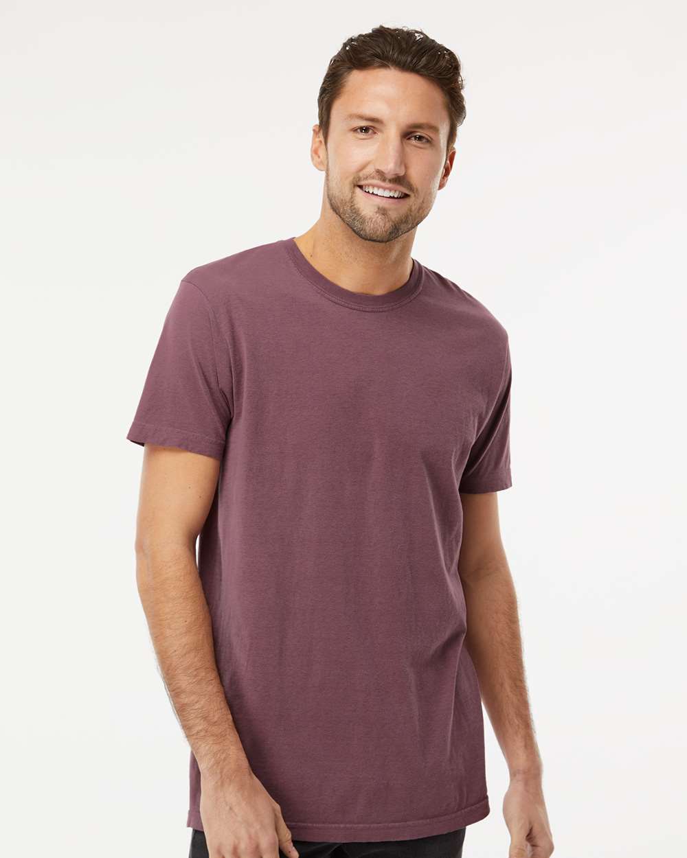 Unisex Vintage Garment-Dyed T-Shirt - OnModelFront - B03042613 - Vineyard