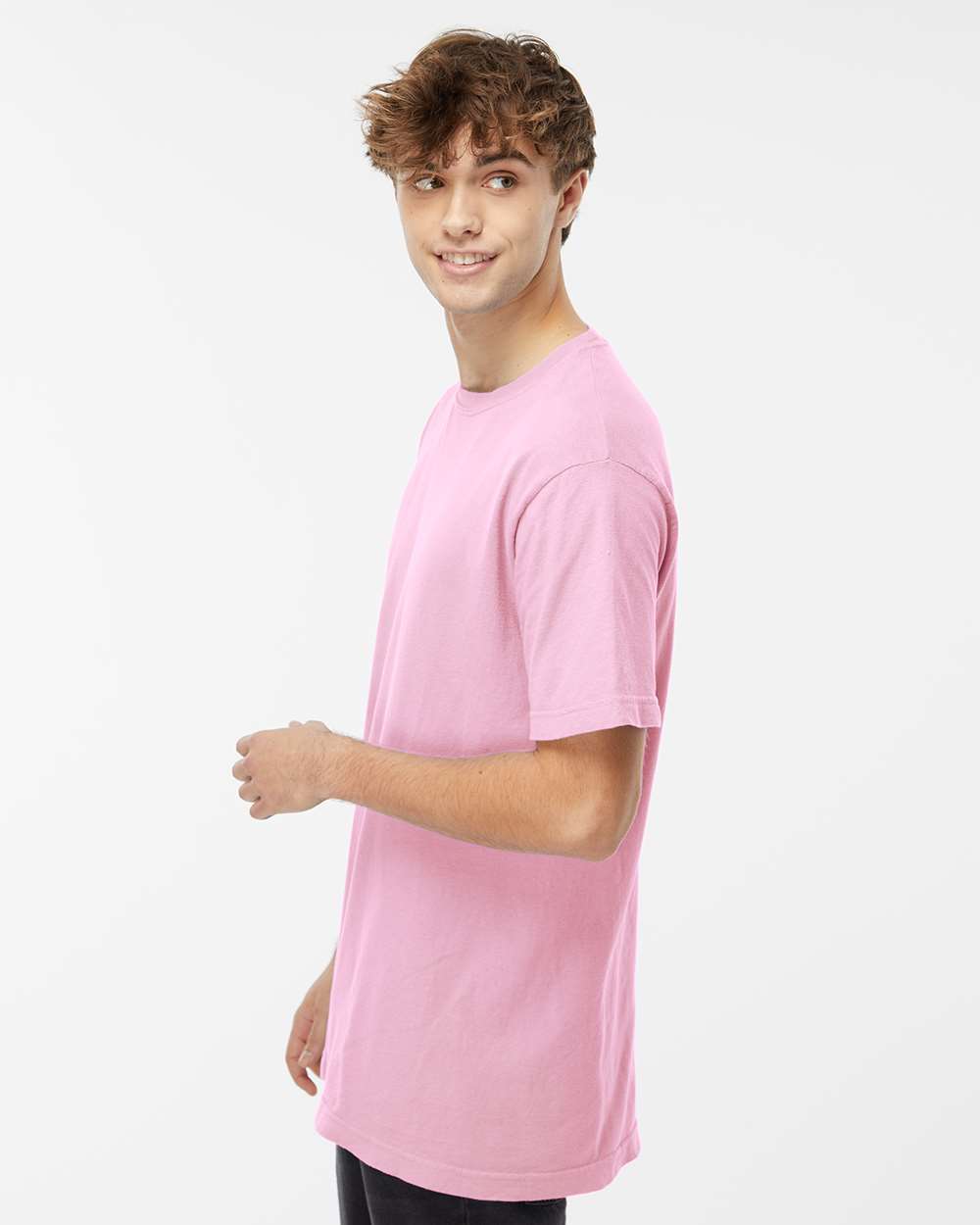 Unisex Vintage Garment-Dyed T-Shirt - OnModelSide - B03042303 - Blossom