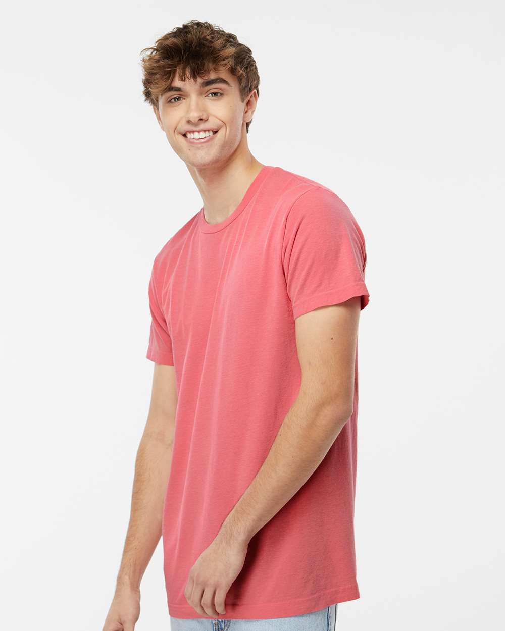 Unisex Vintage Garment-Dyed T-Shirt - OnModelSide - B03042463 - Watermelon