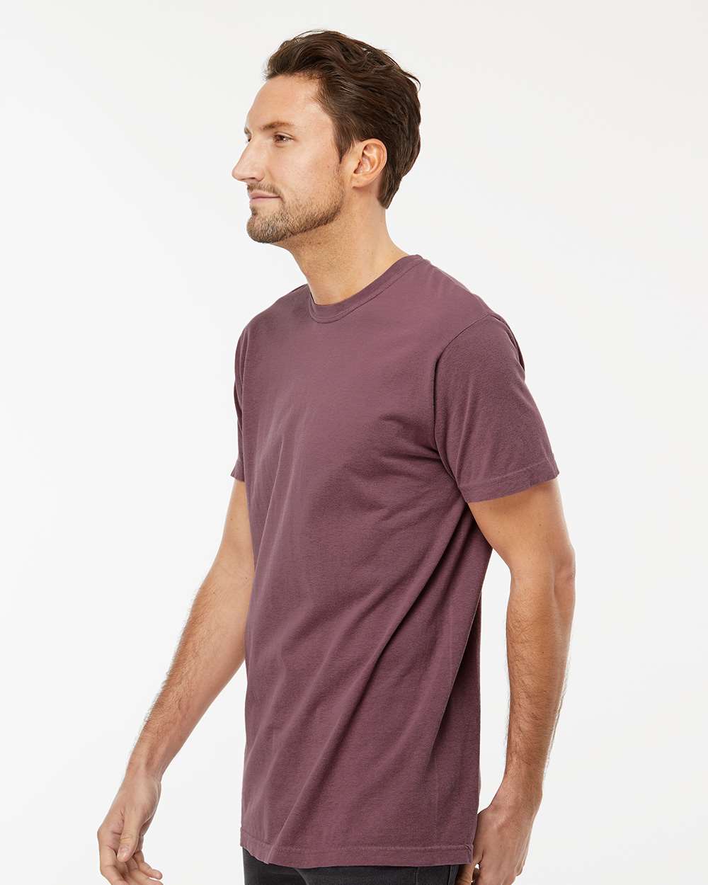 Unisex Vintage Garment-Dyed T-Shirt - OnModelSide - B03042613 - Vineyard