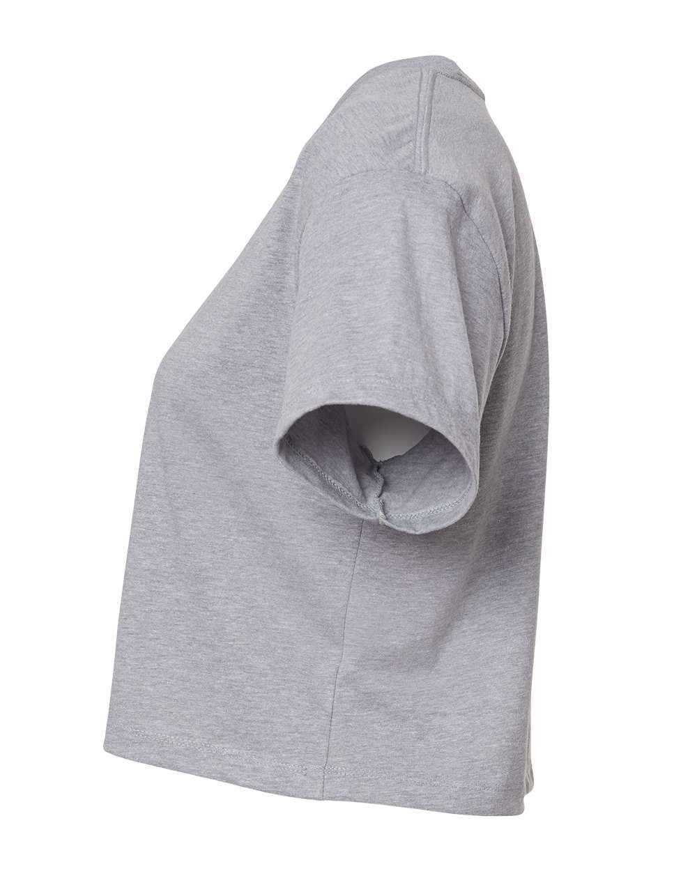Women's Ideal Crop Top - DirectSide - B02718582 - Heather Grey