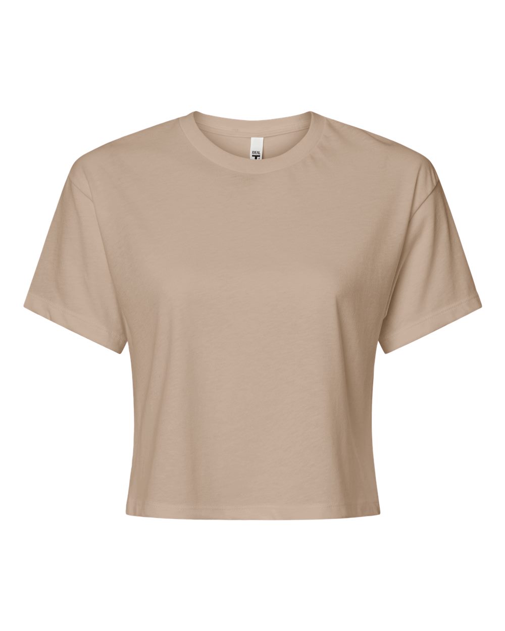 Women's Ideal Crop Top - Front - B02718242 - Tan