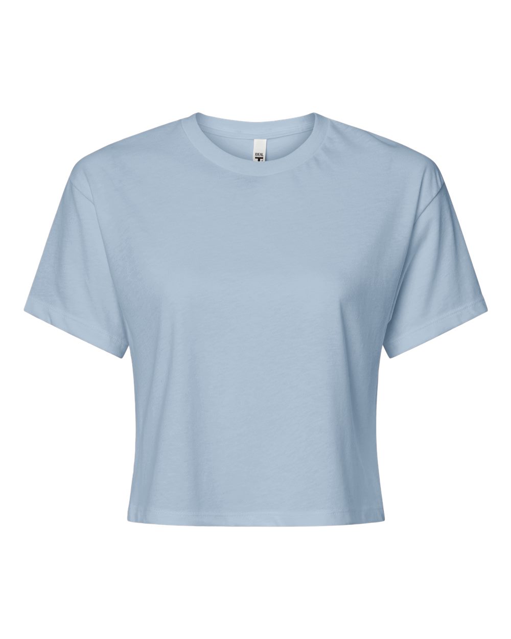 Women's Ideal Crop Top - Front - B02718252 - Stonewash Denim