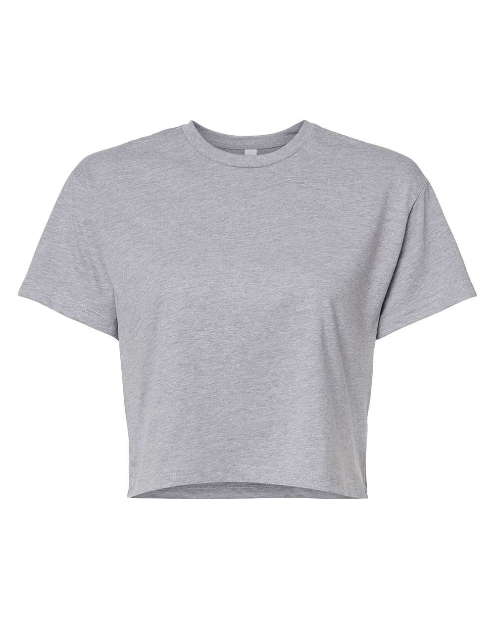 Women's Ideal Crop Top - Front - B02718582 - Heather Grey