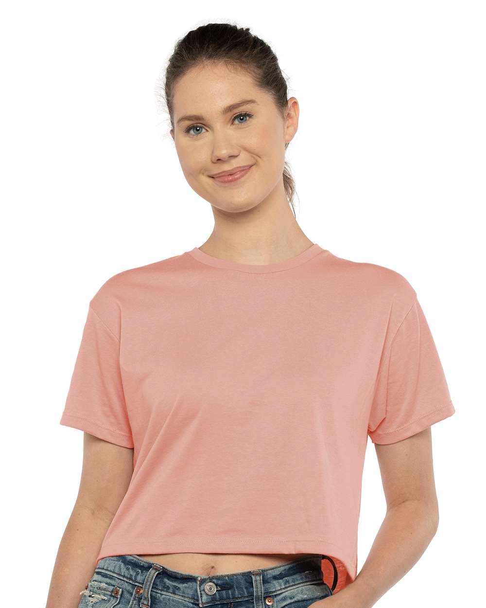 Women's Ideal Crop Top - OnModelFront - B02718302 - Desert Pink
