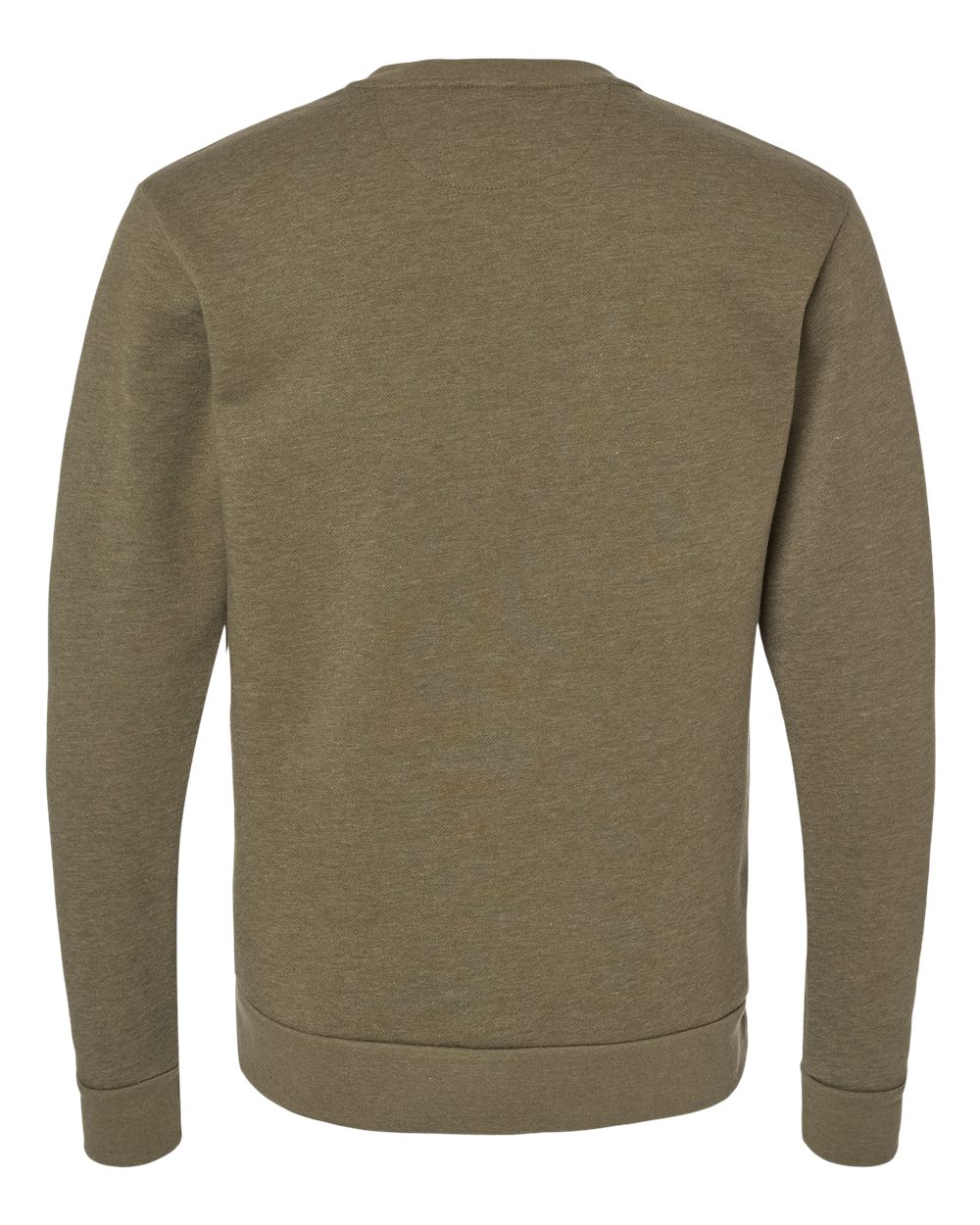 Unisex Malibu Crewneck Sweatshirt - Back - B02918062 - Heather Military Green