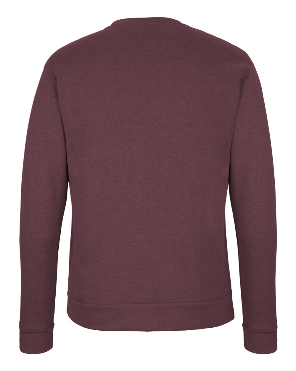 Unisex Malibu Crewneck Sweatshirt - Back - B02918102 - Heather Maroon