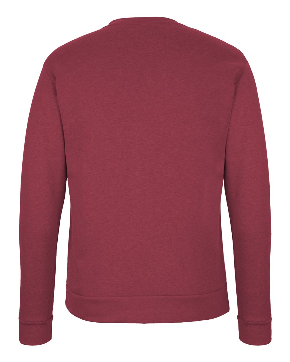 Unisex Malibu Crewneck Sweatshirt - Back - B02918532 - Heather Cardinal