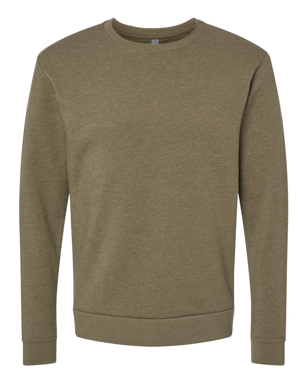 Unisex Malibu Crewneck Sweatshirt - Front - B02918062 - Heather Military Green