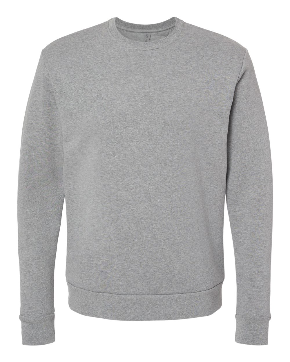 Unisex Malibu Crewneck Sweatshirt - Front - B02918582 - Heather Grey