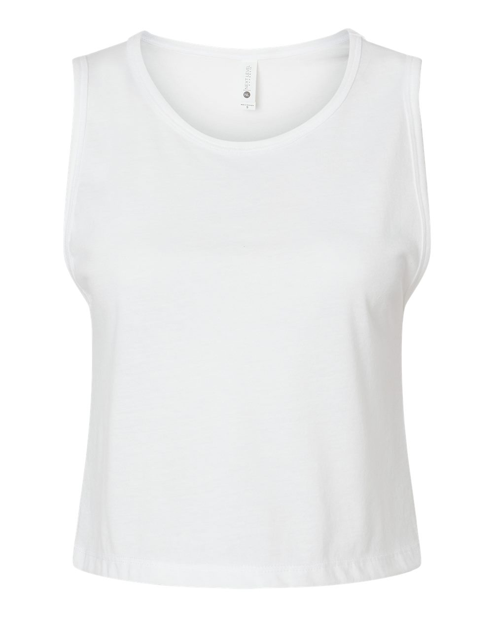 Women's Festival Crop Tank - Front - B03518002 - White