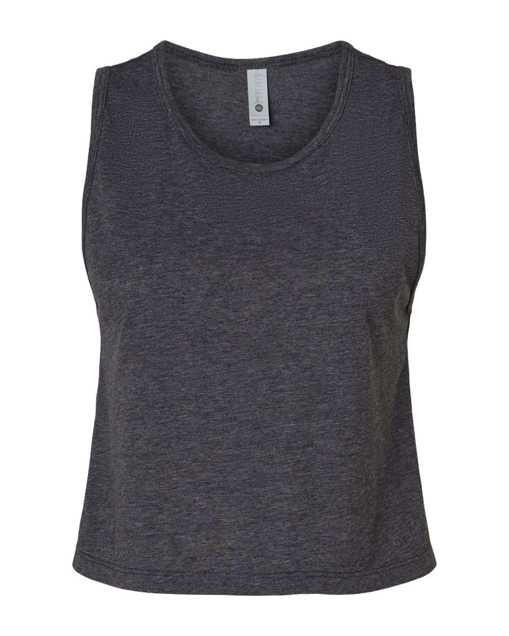 Women's Festival Crop Tank - Front - B03518092 - Charcoal