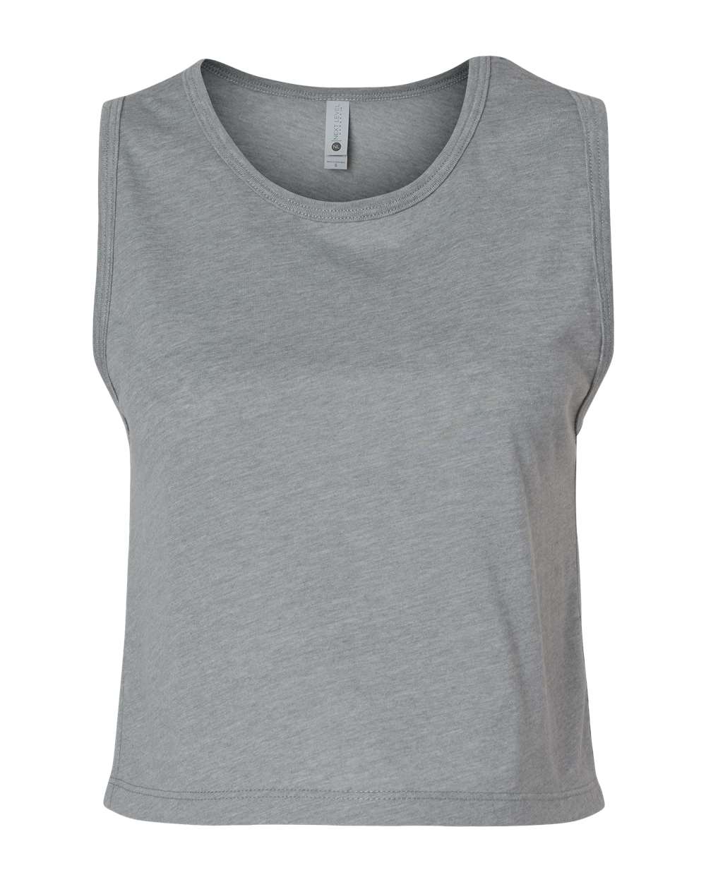 Women's Festival Crop Tank - Front - B03518582 - Heather Grey