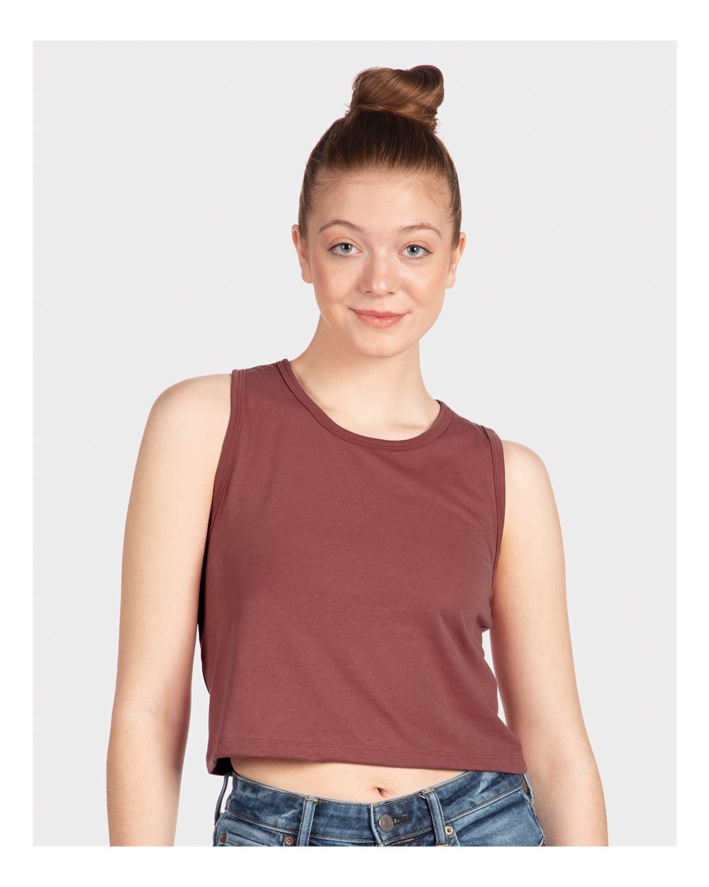 Women's Festival Crop Tank - OnModelFront - B03518322 - Smoked Paprika
