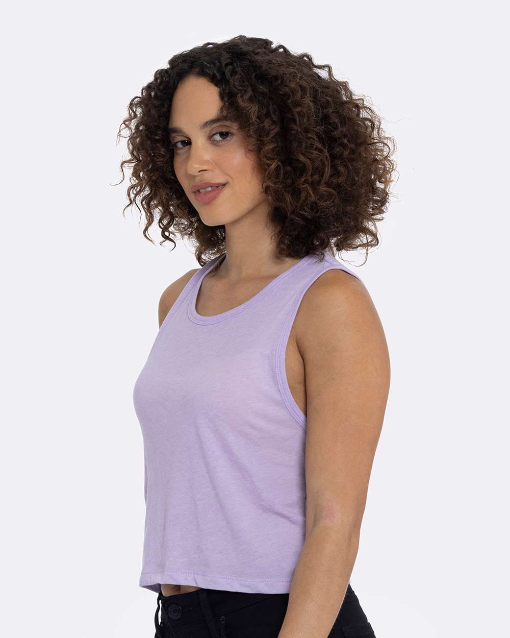 Women's Festival Crop Tank - OnModelSide - B03518122 - Lavender