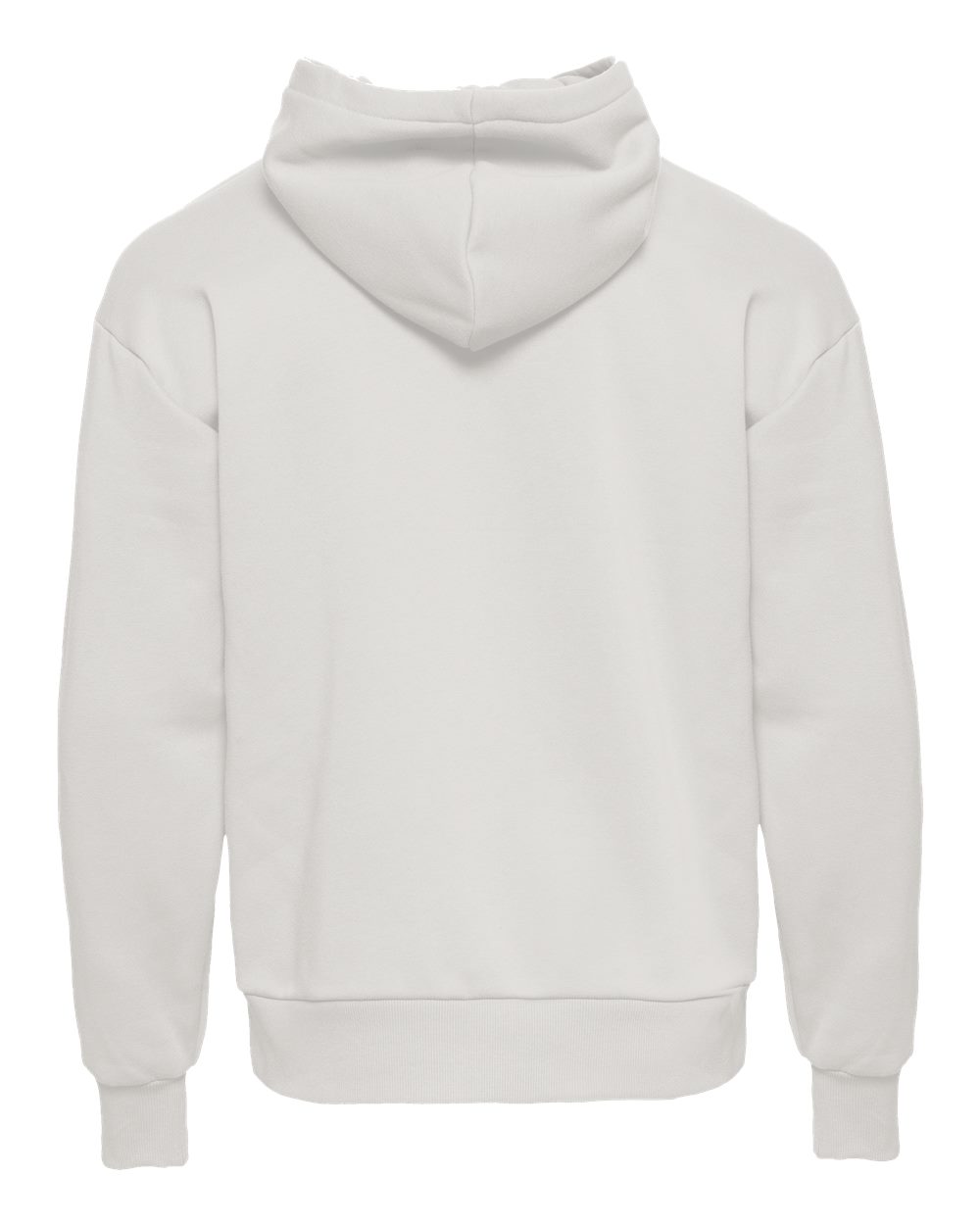 Unisex Heavyweight Fleece Hoodie Sweatshirt - Back - B22218092 - Bone