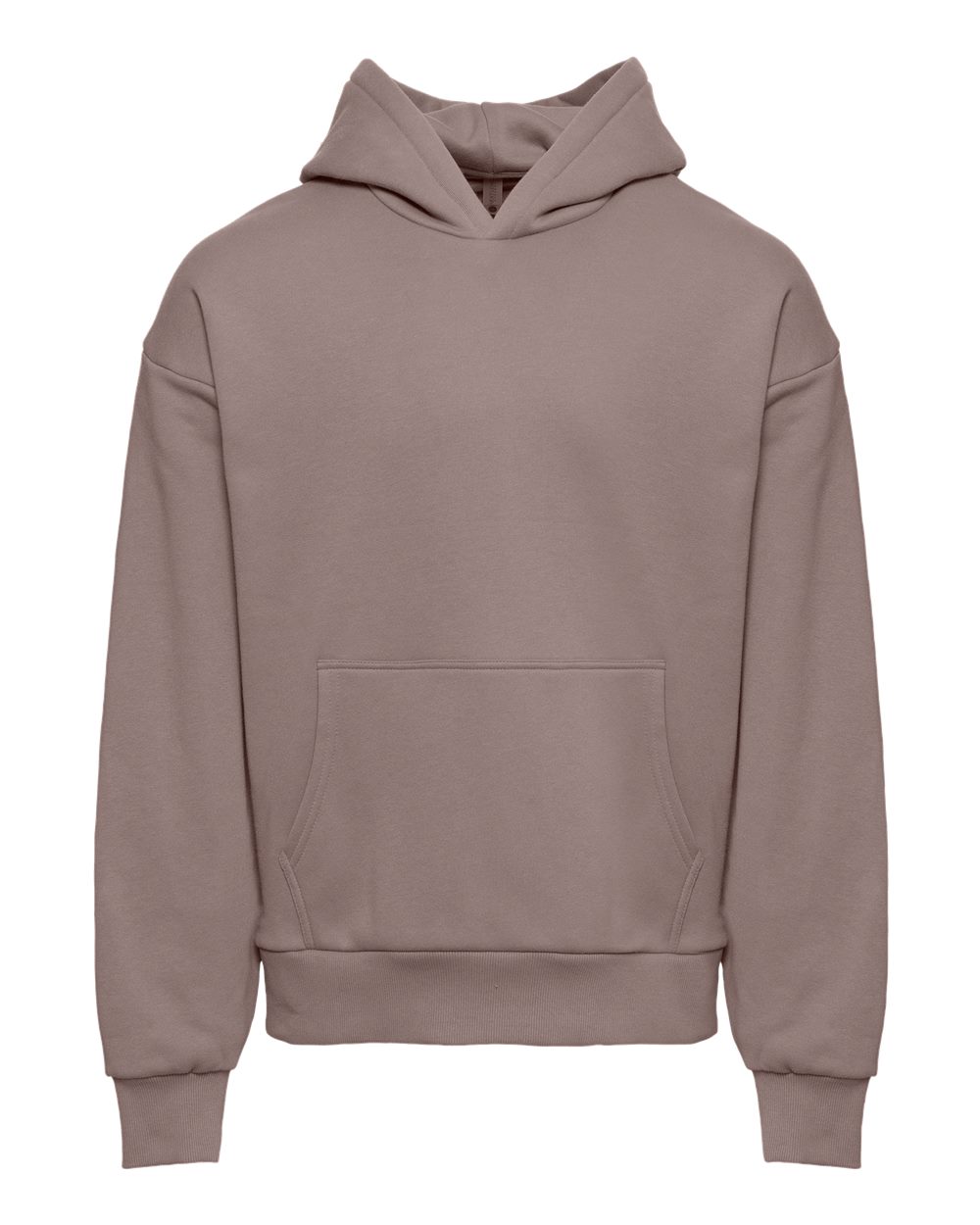 Unisex Heavyweight Fleece Hoodie Sweatshirt - Front - B22218012 - Shiitake