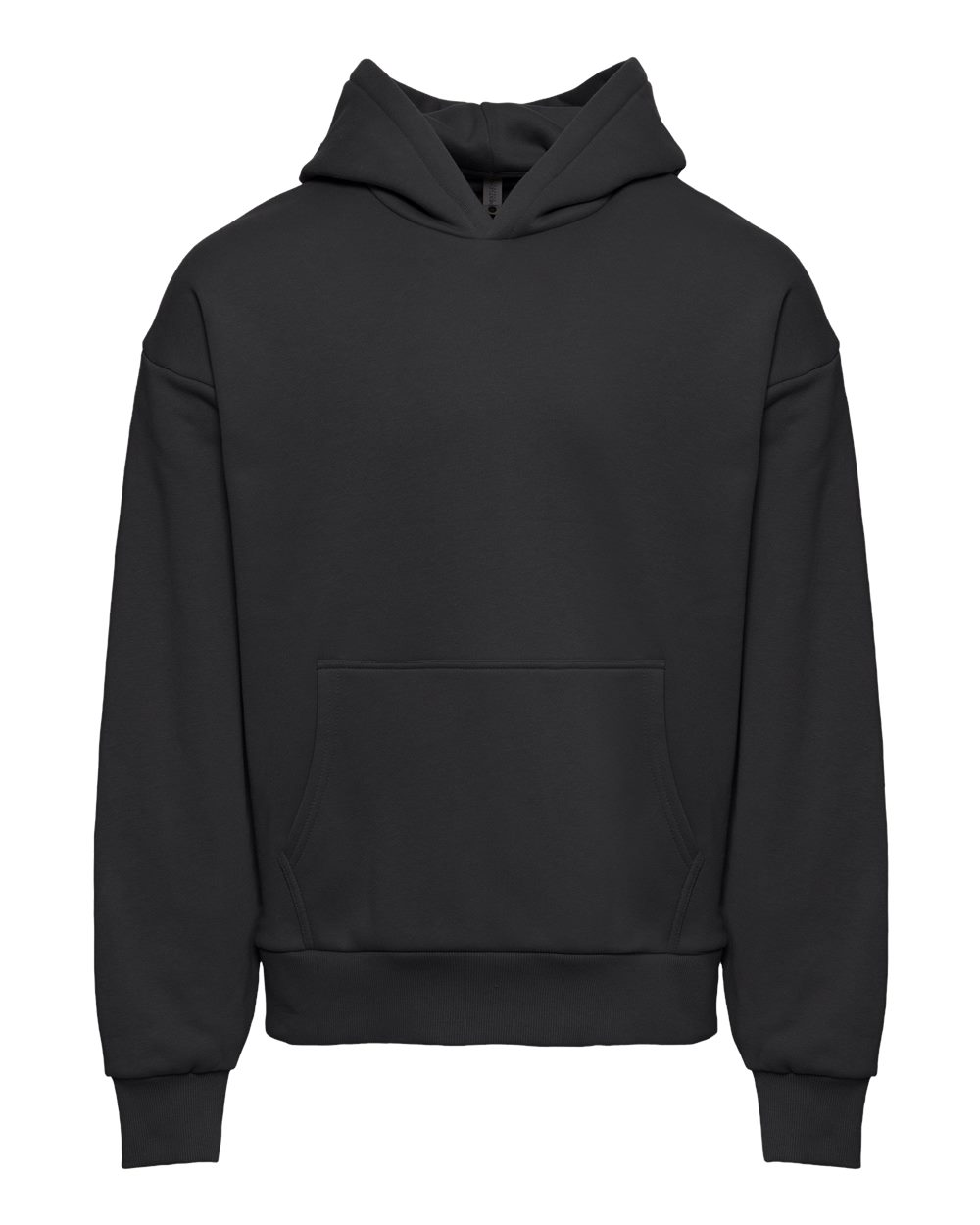Unisex Heavyweight Fleece Hoodie Sweatshirt - Front - B22218102 - Graphite Black