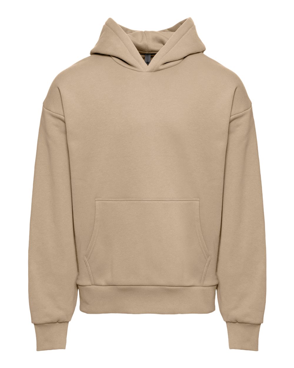 Unisex Heavyweight Fleece Hoodie Sweatshirt - Front - B22218242 - Tan