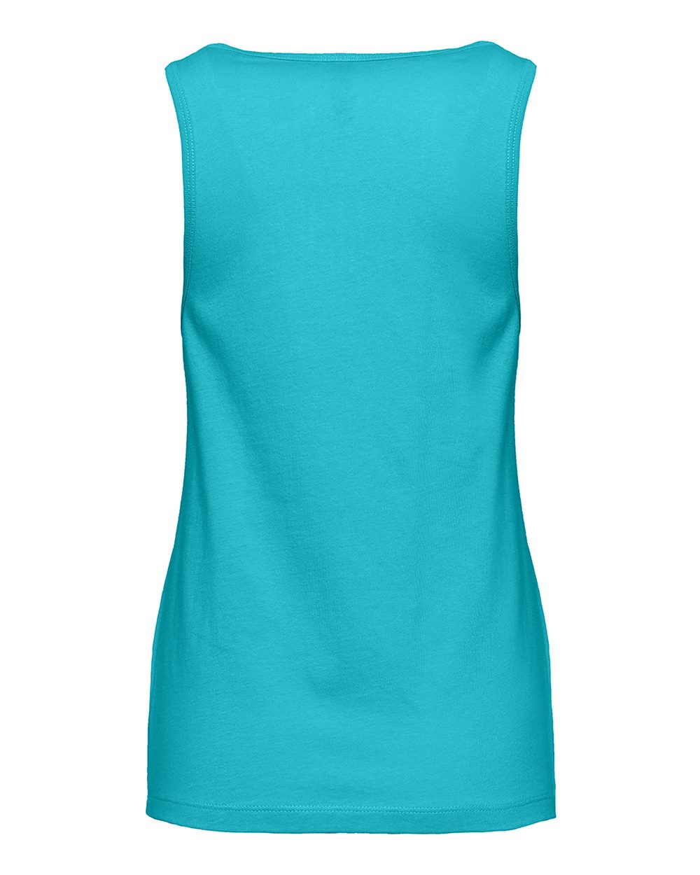 Women's Cotton Tank - Back - B00118972 - Tahiti Blue