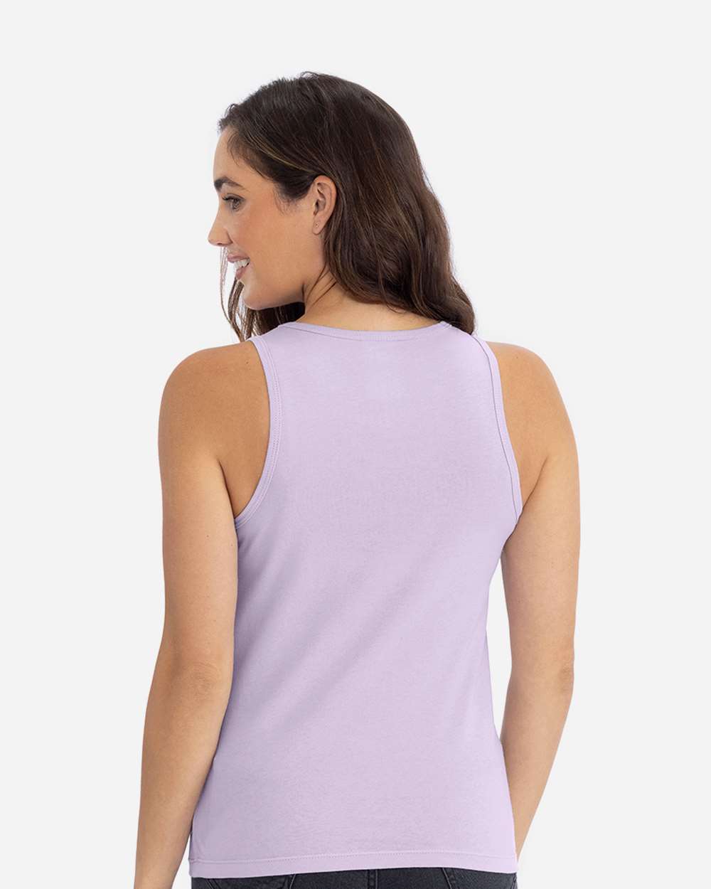 Women's Cotton Tank - OnModelBack - B00118212 - Lavender