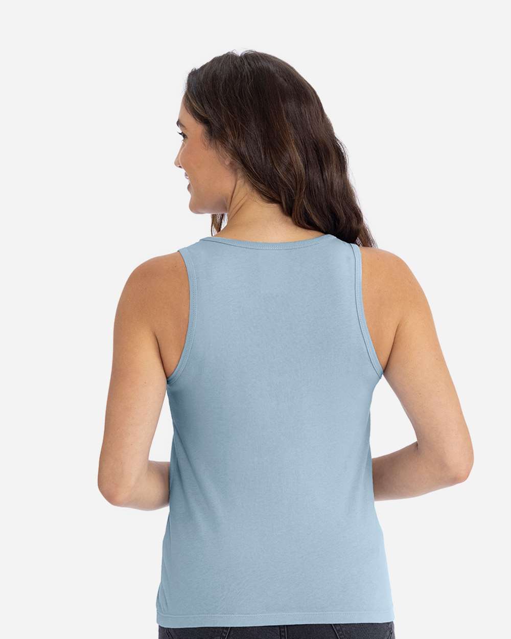 Women's Cotton Tank - OnModelBack - B00118272 - Stonewash Denim