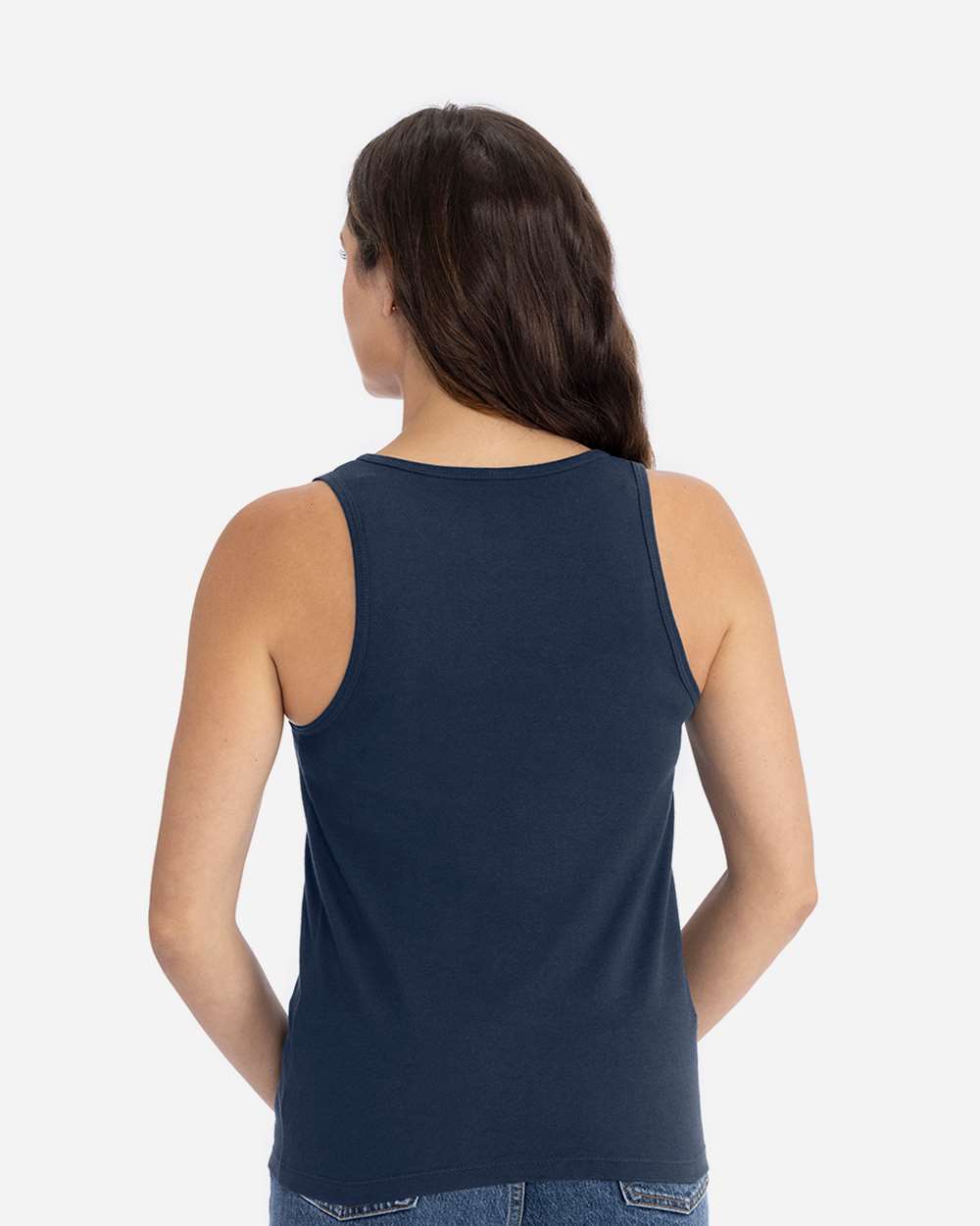 Women's Cotton Tank - OnModelBack - B00118652 - Midnight Navy