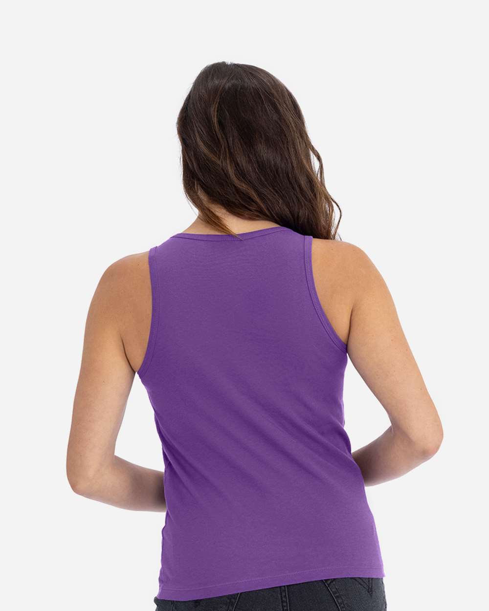 Women's Cotton Tank - OnModelBack - B00118672 - Purple Rush