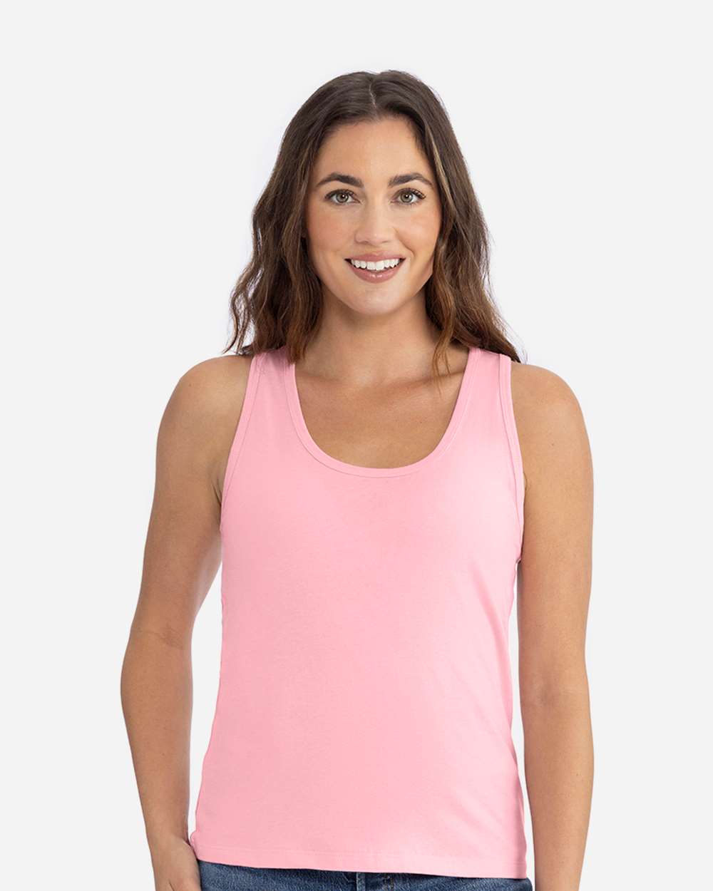 Women's Cotton Tank - OnModelFront - B00118302 - Light Pink