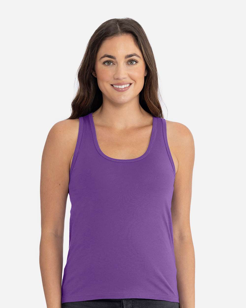 Women's Cotton Tank - OnModelFront - B00118672 - Purple Rush