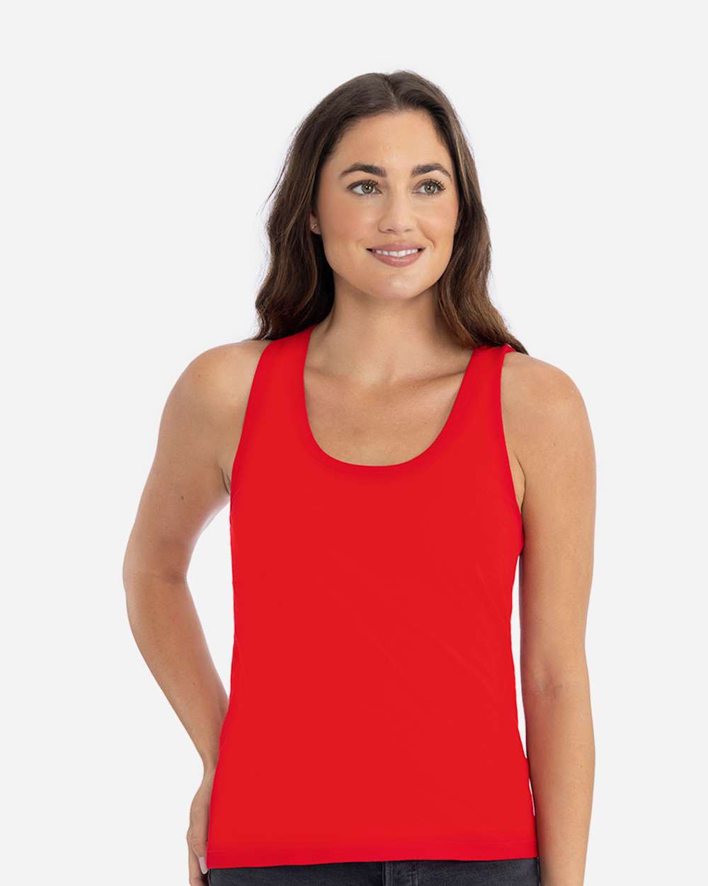 Women's Cotton Tank - OnModelFront - B00118702 - Red