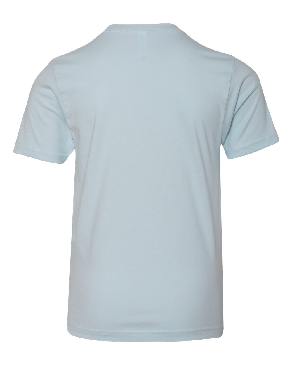 Youth Cotton T-Shirt - Back - B38018252 - Light Blue