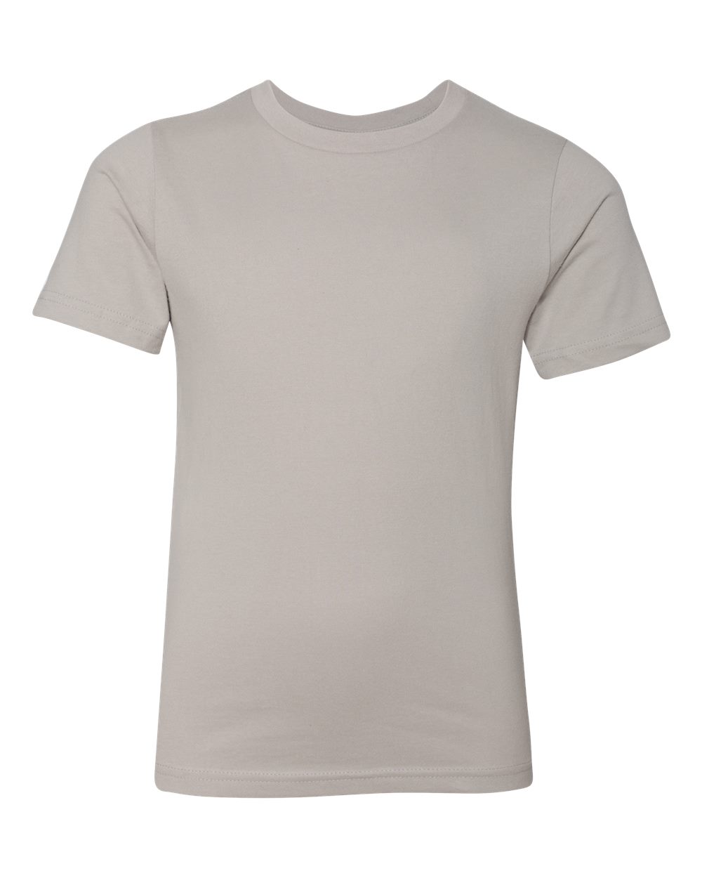 Youth Cotton T-Shirt - Front - B38018352 - Light Grey