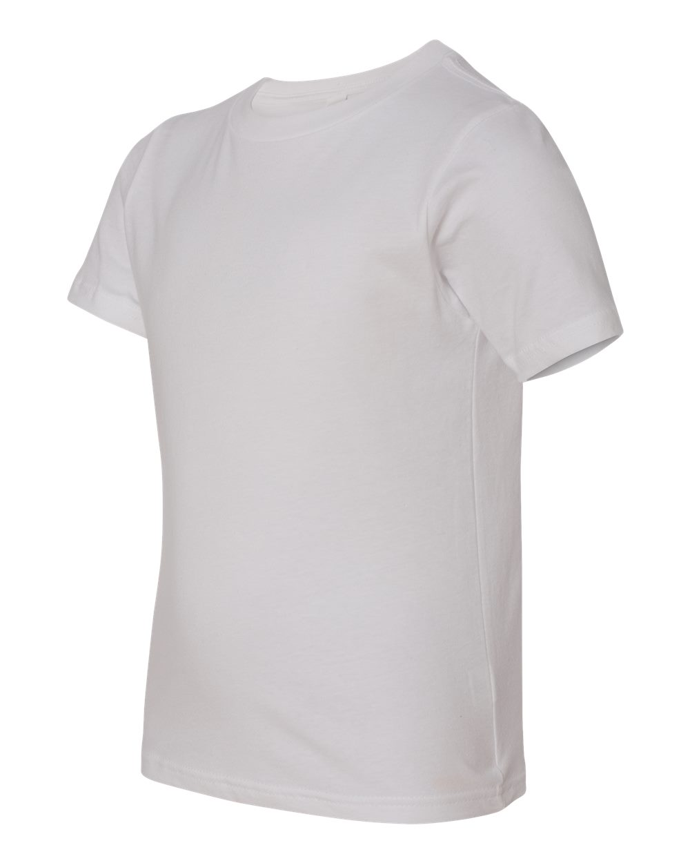Youth Cotton T-Shirt - Side - B38018002 - White