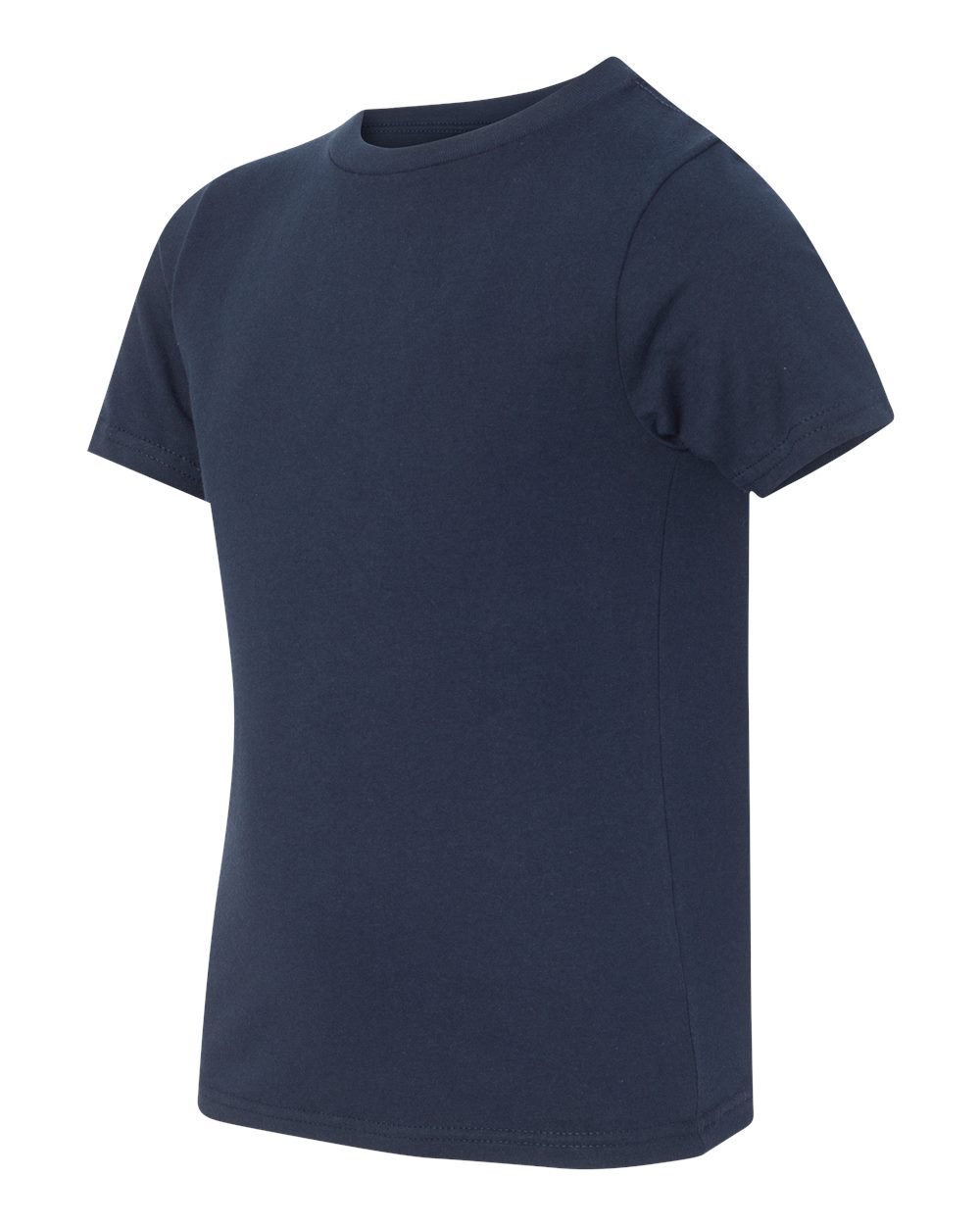 Youth Cotton T-Shirt - Side - B38018652 - Midnight Navy