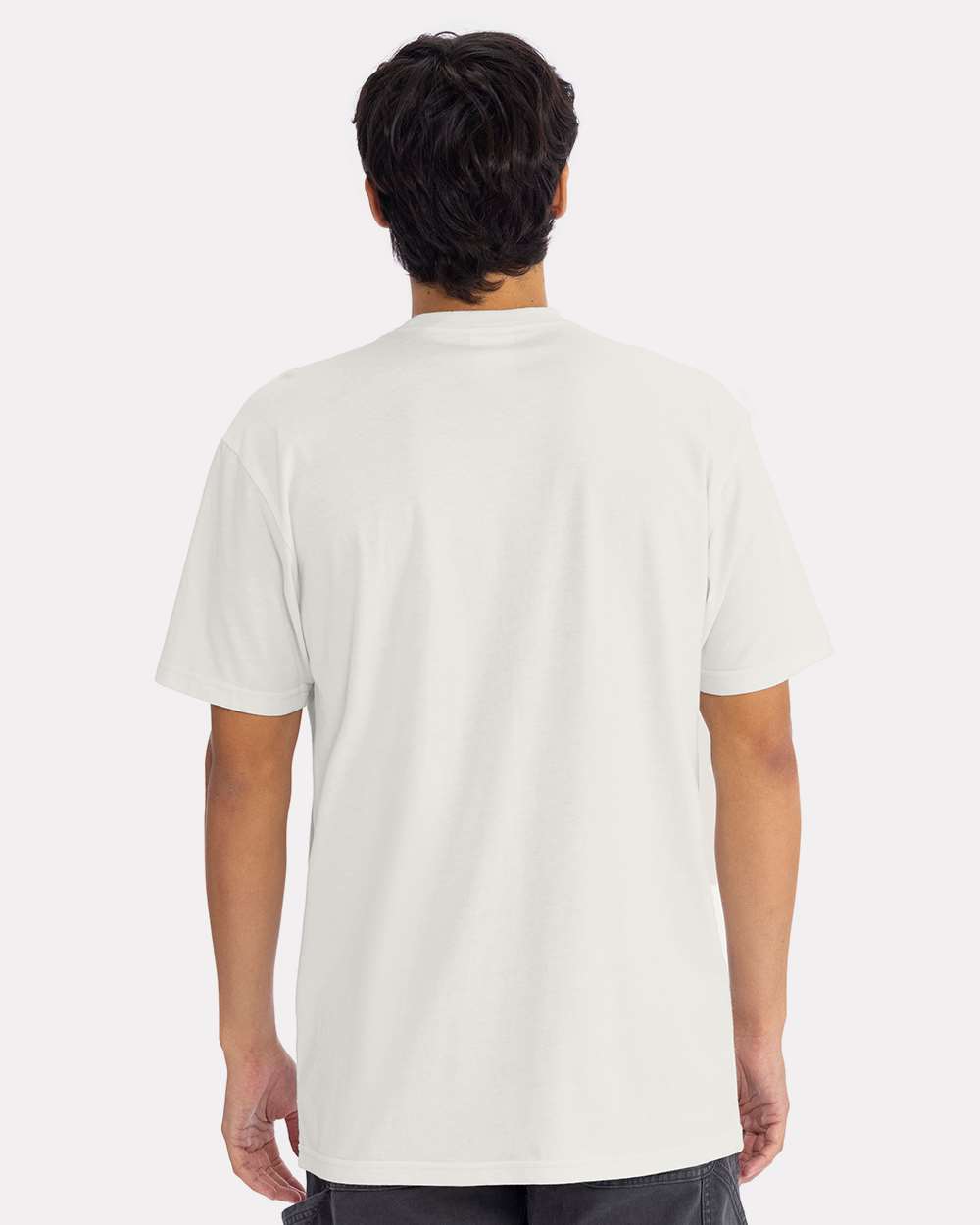 Cotton T-Shirt - OnModelBack - B00618202 - Bone