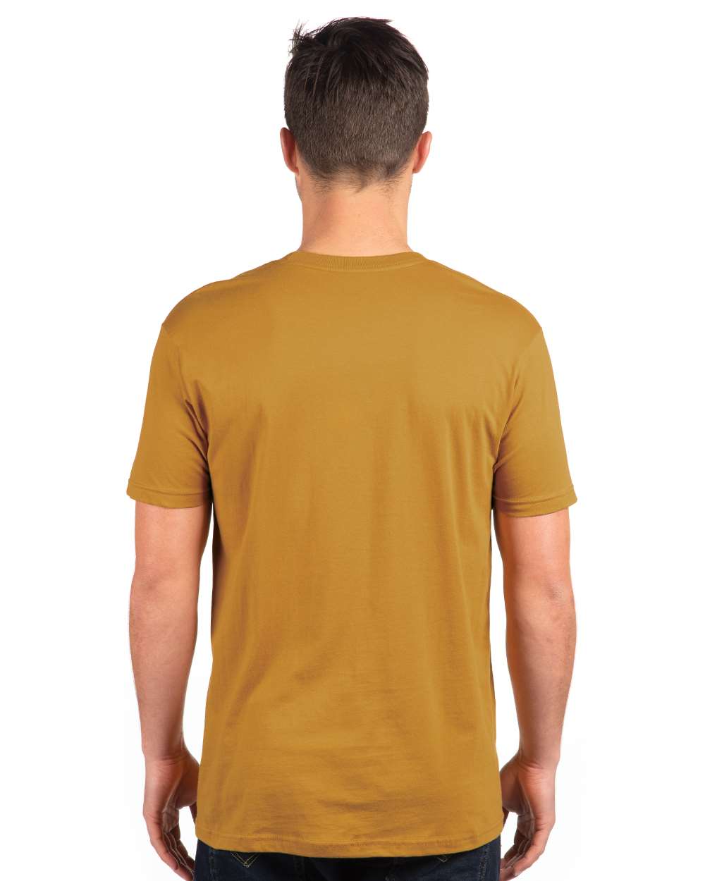 Cotton T-Shirt - OnModelBack - B00618282 - Antique Gold